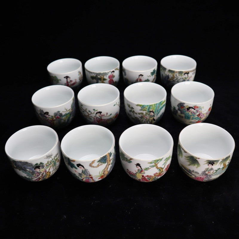 Imperial Yongzheng Famille-Rose Cup with Enamelled “Twelve Beauties” Design|雍正御製琺瑯彩十二美人圖杯・珍藏