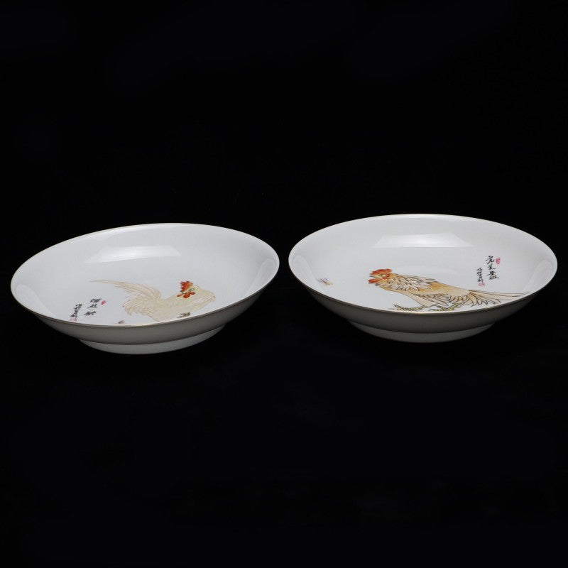 Qing Yongzheng Guyuexuan Famille-Rose Display Dish with "Perfection in All Ten Aspects" Inscription | 清雍正古月軒「十全十美」粉彩賞盤・珍藏