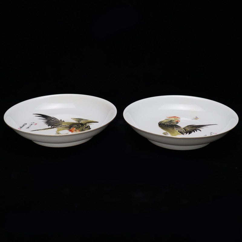 Qing Yongzheng Guyuexuan Famille-Rose Display Dish with "Perfection in All Ten Aspects" Inscription | 清雍正古月軒「十全十美」粉彩賞盤・珍藏
