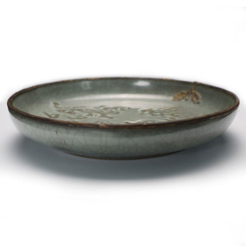 Northern Song Dynasty Guan Ware Display Dish with Qilin Motif|北宋官窯麒麟紋賞盤・珍藏