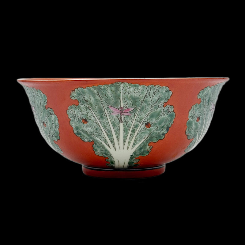 Qing Kangxi Persimmon-Red Glazed Bowl with Hundred Treasures Design|清康熙柿紅釉百財紋碗・珍藏