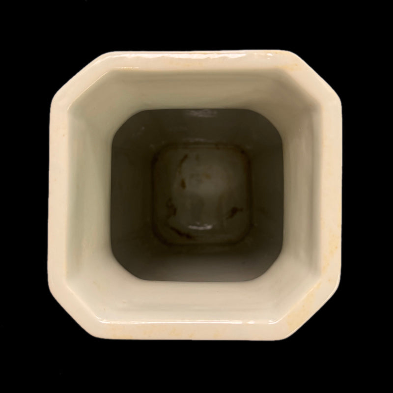 Guangxu Period Doucai Square Vase with Floral Design (Apocryphal Mark)|清光緒寄托款花卉鬥彩四方瓶