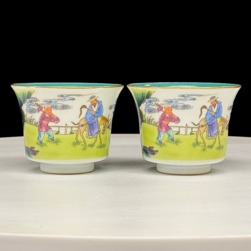 Qing Dynasty Qianlong Enamelled Cup with Painted Figures|清乾隆琺瑯彩人物圖杯・珍藏