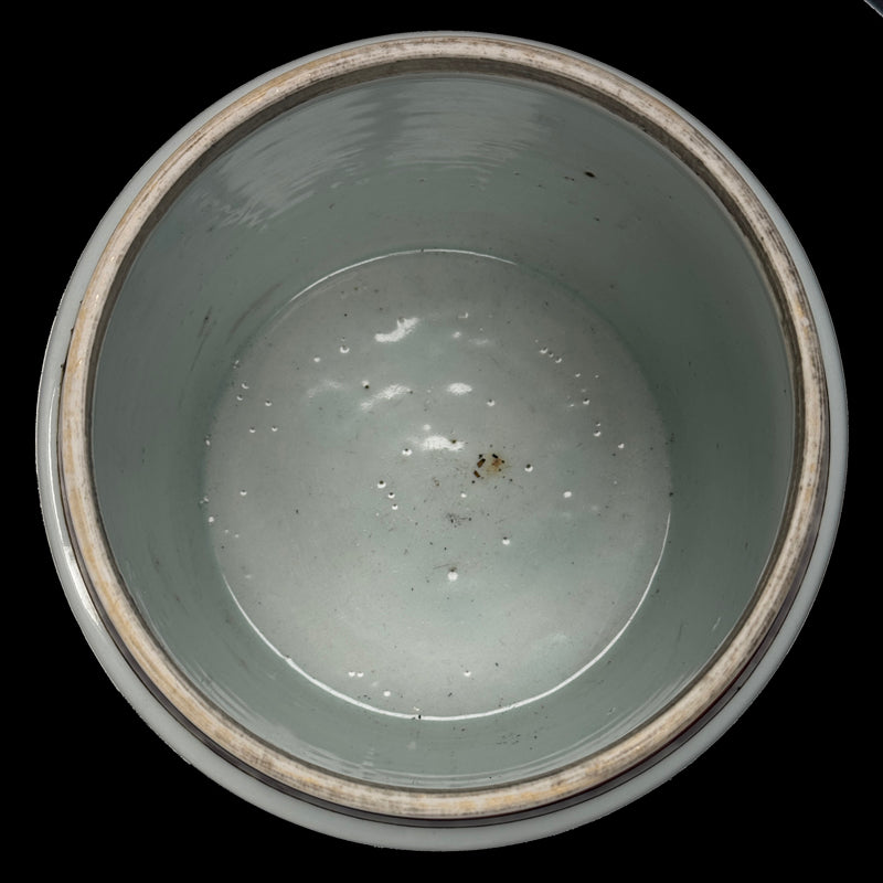 Kangxi Period Wucai Jar with Pierced Lug Handles for Cord Suspension – Without Cover|清康熙五彩無蓋罐|有孔繩携雙耳設計・珍藏