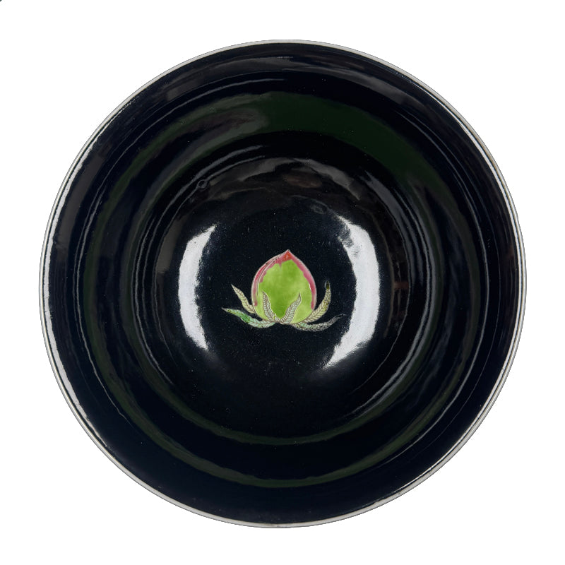 Imperial Yongzheng Black-Ground Sancai Bowl with ‘Hundred Treasures’ Motif|清雍正御製黑地素三彩百財紋碗・珍藏