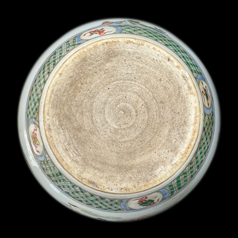 Qing Dynasty Kangxi Wucai Jar – Decorated with Narrative Figure Design|清康熙五彩瓷罐|人物故事圖飾・珍藏
