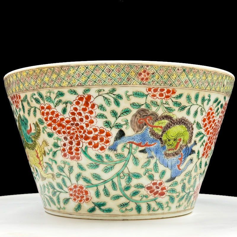 Imperial Kangxi Wucai Jar with Enamelled Qilin Motif|清康熙御製五彩麒麟紋大缸・珍藏