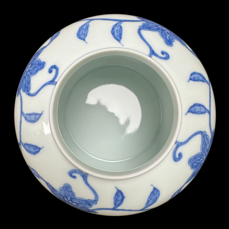 Chenghua Period Blue and White 'Tian' Character Jar with Daylily Design|明成化青花萱草紋天字罐・珍藏