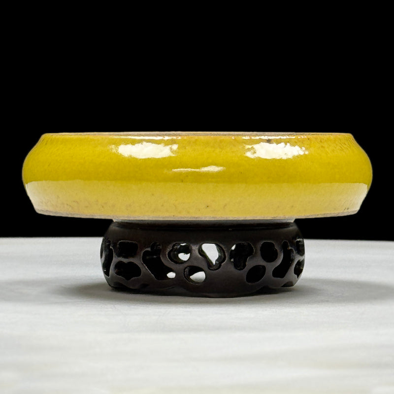 Tianqi Period Yellow-Glazed Porcelain Stand for Ewer|明天啟黃釉瓷壺承・珍藏
