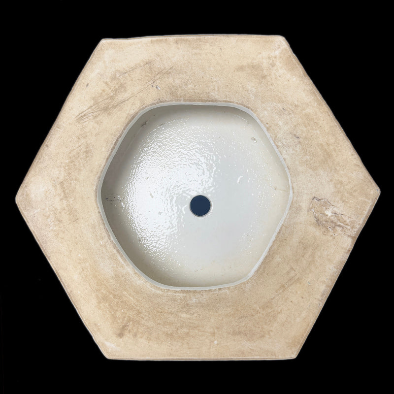 Kangxi Period Wucai Hexagonal Basin with Figural Scenes|清康熙五彩六方人物盆・珍藏