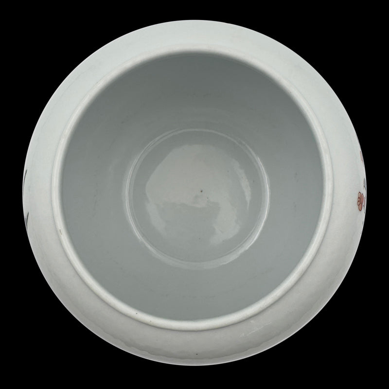 Qing Dynasty Guangxu Wucai Brush Washer with Bird-and-Flower Design|清朝光緒五彩花鳥紋筆洗