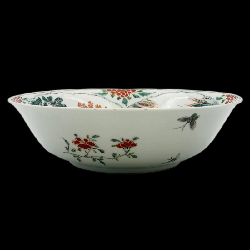 Qing Dynasty Qianlong Wucai Dish with Qilin and Four Auspicious Beasts|清朝乾隆五彩麒麟四獸紋盤・珍藏