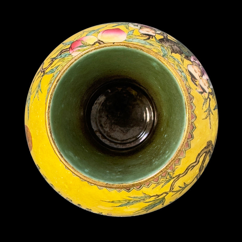 Qing Dynasty Tongzhi Tianqiuping Vase with “Dayazhai” Inscription and Longevity Symbols|清朝同治大雅齋福壽延年天球瓶・珍藏