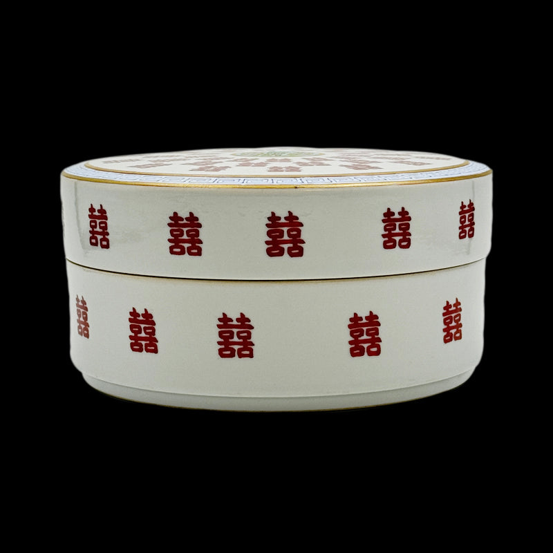 Qing Dynasty Tongzhi Famille-Rose Covered Box with Auspicious Celebration Motif|清朝同治粉彩喜慶圖紋蓋盒・珍藏