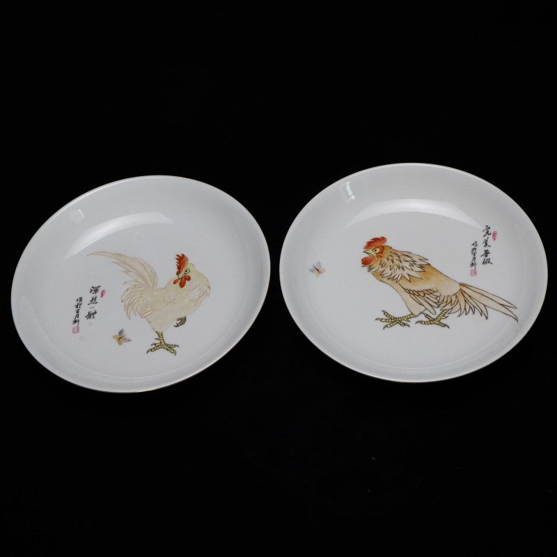 Qing Yongzheng Guyuexuan Famille-Rose Display Dish with "Perfection in All Ten Aspects" Inscription | 清雍正古月軒「十全十美」粉彩賞盤・珍藏