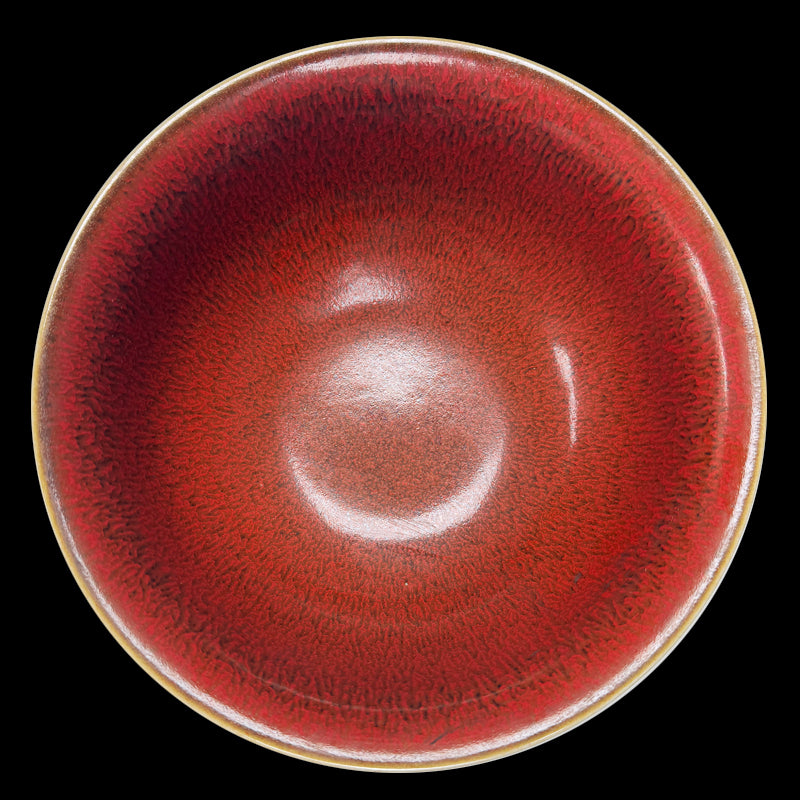 Xuande Period Copper-Red Glazed Bowl with Dragon and Phoenix Design｜明宣德紅釉龍鳳紋大碗・珍藏